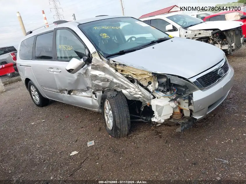 2012 Kia Sedona Lx VIN: KNDMG4C78C6441700 Lot: 42752069