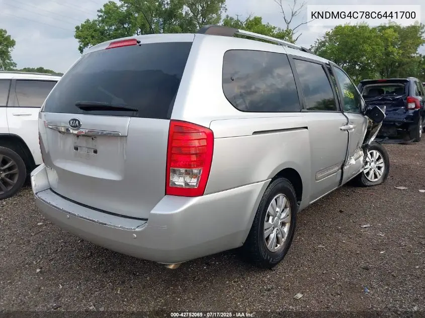 2012 Kia Sedona Lx VIN: KNDMG4C78C6441700 Lot: 42752069