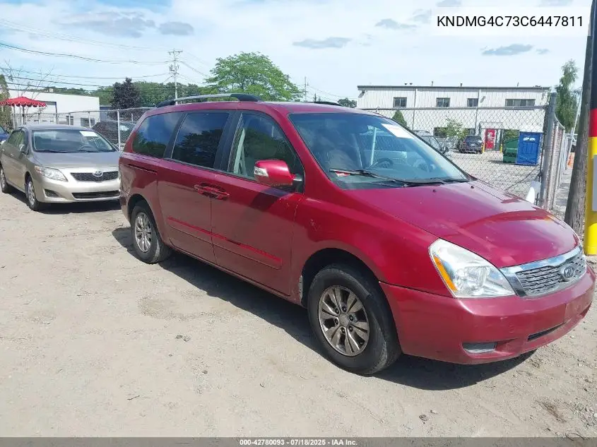 2012 Kia Sedona Lx VIN: KNDMG4C73C6447811 Lot: 42780093