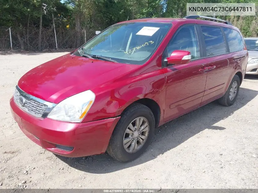 2012 Kia Sedona Lx VIN: KNDMG4C73C6447811 Lot: 42780093