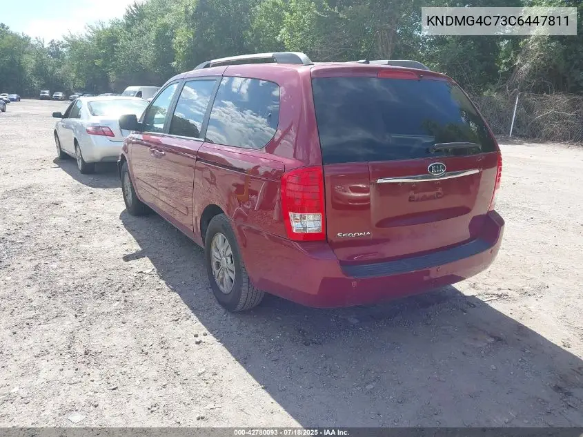 2012 Kia Sedona Lx VIN: KNDMG4C73C6447811 Lot: 42780093