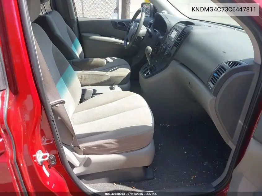 2012 Kia Sedona Lx VIN: KNDMG4C73C6447811 Lot: 42780093