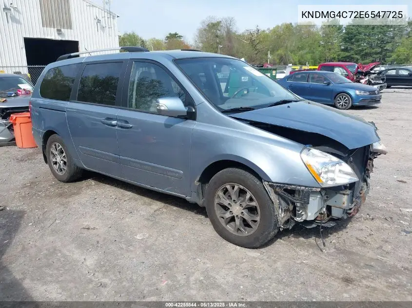 2014 Kia Sedona Lx VIN: KNDMG4C72E6547725 Lot: 42255544