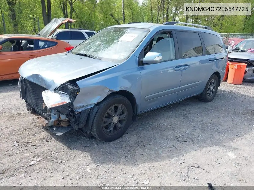 2014 Kia Sedona Lx VIN: KNDMG4C72E6547725 Lot: 42255544