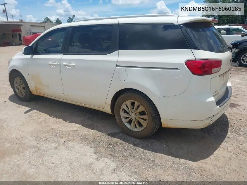2015 Kia Sedona Lx VIN: KNDMB5C16F6060285 Lot: 42593014