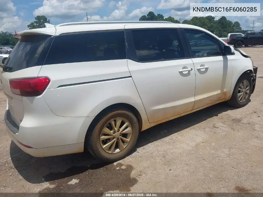2015 Kia Sedona Lx VIN: KNDMB5C16F6060285 Lot: 42593014
