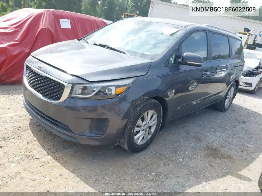 2015 Kia Sedona Lx VIN: KNDMB5C18F6022508 Lot: 42600906