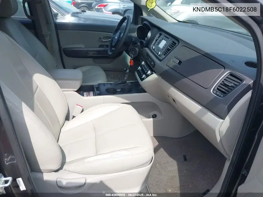 2015 Kia Sedona Lx VIN: KNDMB5C18F6022508 Lot: 42600906
