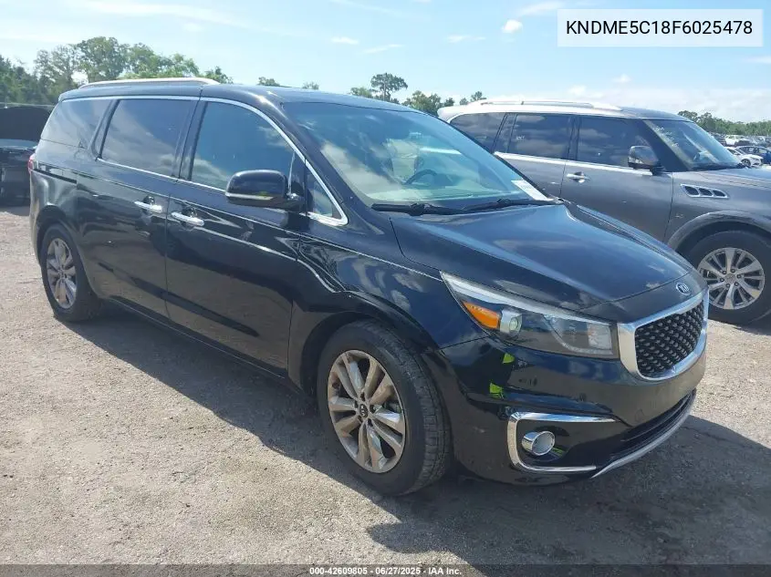 2015 Kia Sedona Sx Luxury VIN: KNDME5C18F6025478 Lot: 42609805