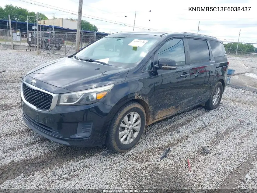 2015 Kia Sedona Lx VIN: KNDMB5C13F6038437 Lot: 42618326