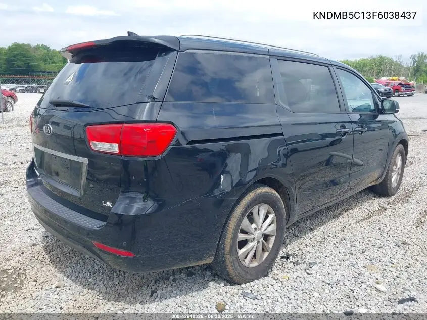 2015 Kia Sedona Lx VIN: KNDMB5C13F6038437 Lot: 42618326