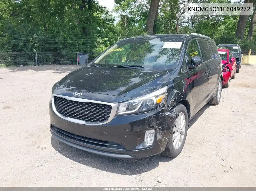 2015 Kia Sedona Ex VIN: KNDMC5C11F6049272 Lot: 42634410