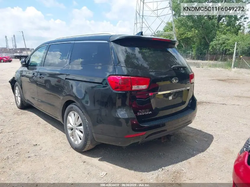 2015 Kia Sedona Ex VIN: KNDMC5C11F6049272 Lot: 42634410