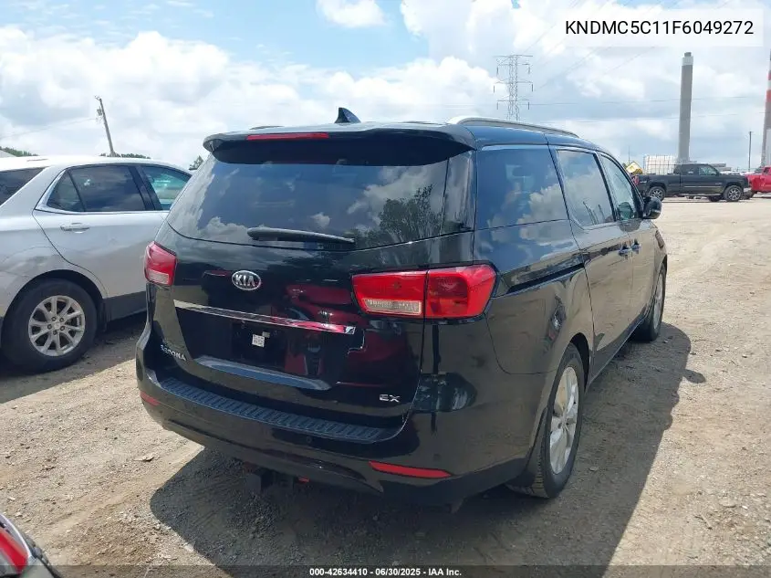 2015 Kia Sedona Ex VIN: KNDMC5C11F6049272 Lot: 42634410