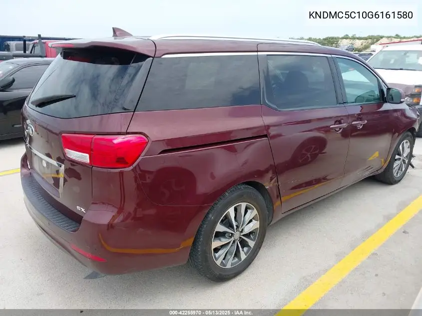 2016 Kia Sedona Sx VIN: KNDMC5C10G6161580 Lot: 42255970