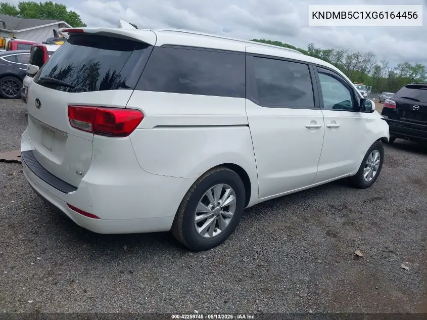 2016 Kia Sedona Lx VIN: KNDMB5C1XG6164456 Lot: 42259745