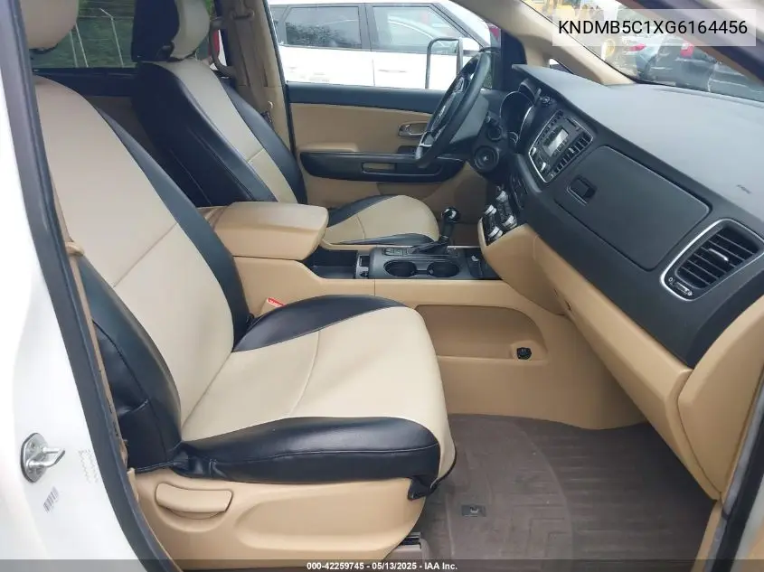 2016 Kia Sedona Lx VIN: KNDMB5C1XG6164456 Lot: 42259745