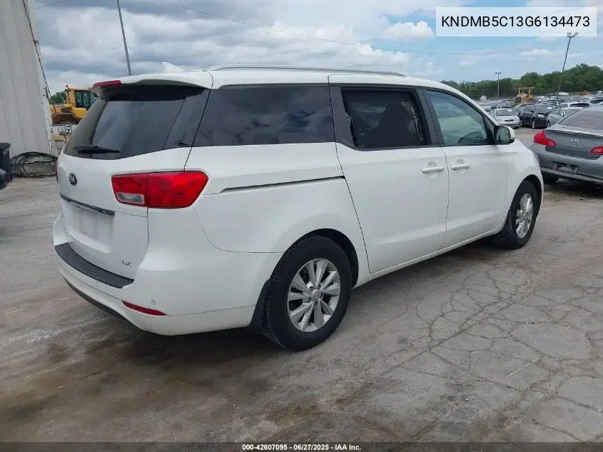 2016 Kia Sedona Lx VIN: KNDMB5C13G6134473 Lot: 42607095