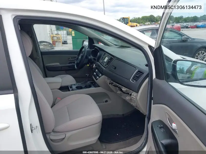 2016 Kia Sedona Lx VIN: KNDMB5C13G6134473 Lot: 42607095
