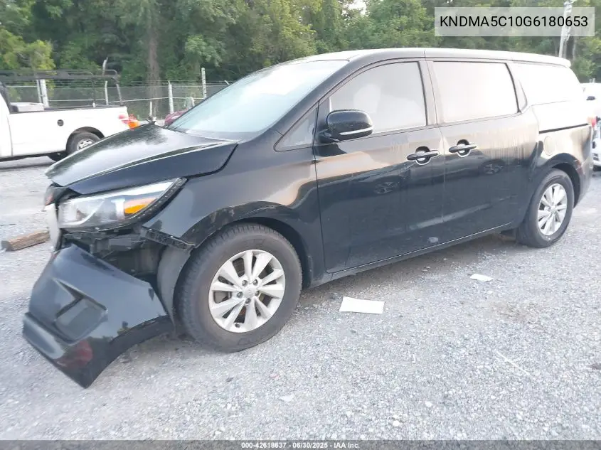 2016 Kia Sedona L VIN: KNDMA5C10G6180653 Lot: 42618637