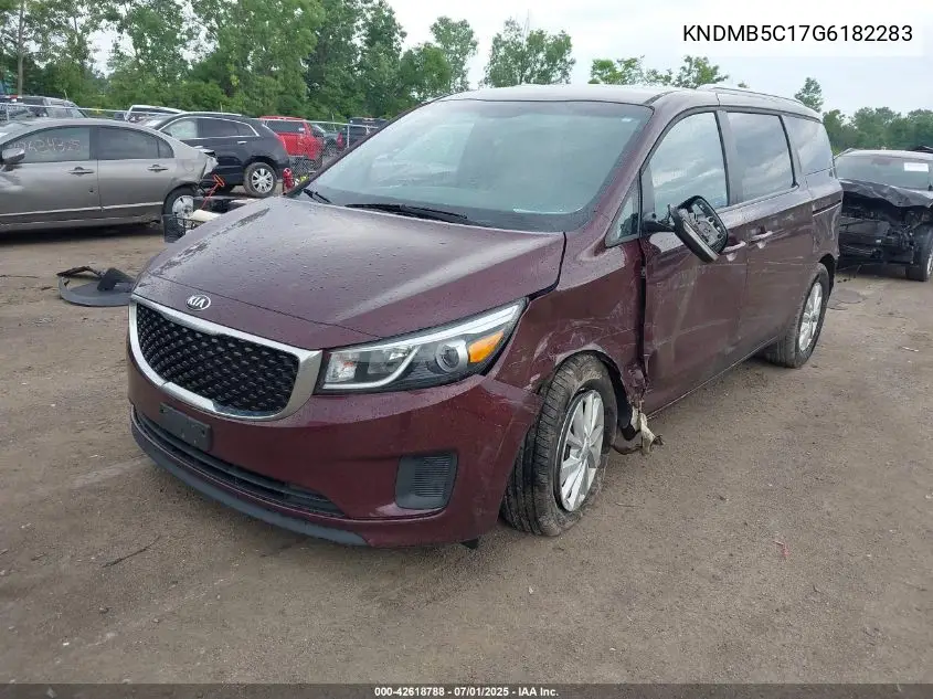 2016 Kia Sedona Lx VIN: KNDMB5C17G6182283 Lot: 42618788