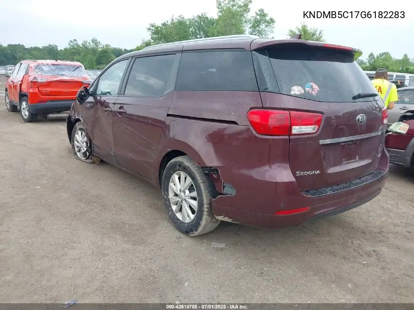 2016 Kia Sedona Lx VIN: KNDMB5C17G6182283 Lot: 42618788
