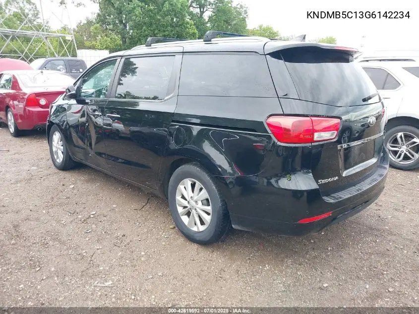 2016 Kia Sedona Lx VIN: KNDMB5C13G6142234 Lot: 42619592