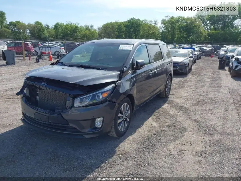 2017 Kia Sedona Sx VIN: KNDMC5C16H6321303 Lot: 42238398