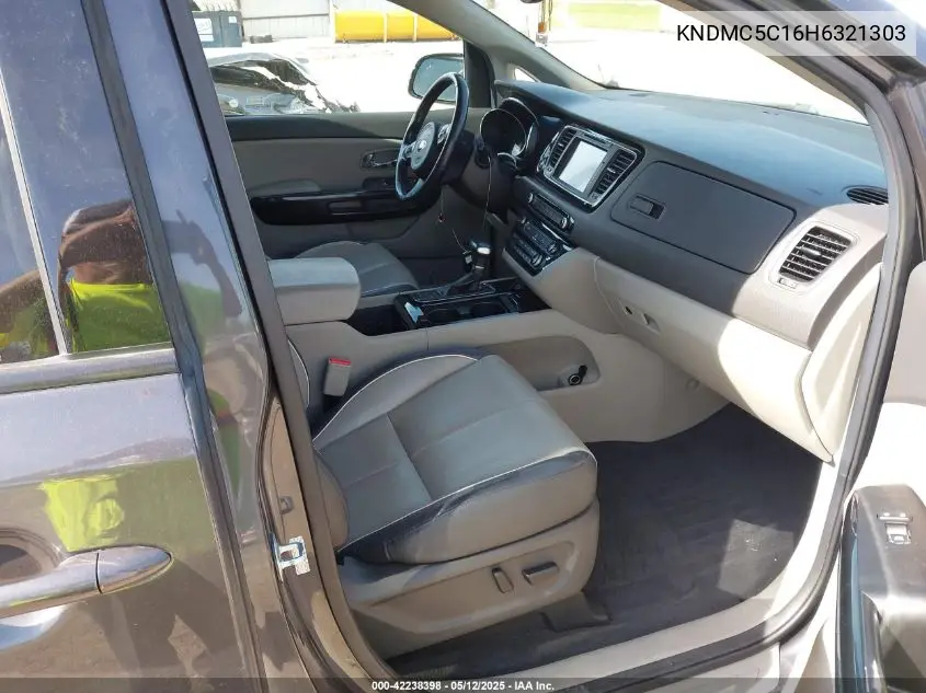 2017 Kia Sedona Sx VIN: KNDMC5C16H6321303 Lot: 42238398