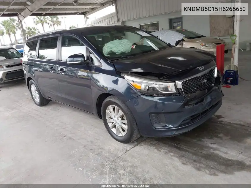 2017 Kia Sedona Lx VIN: KNDMB5C15H6265650 Lot: 42263774