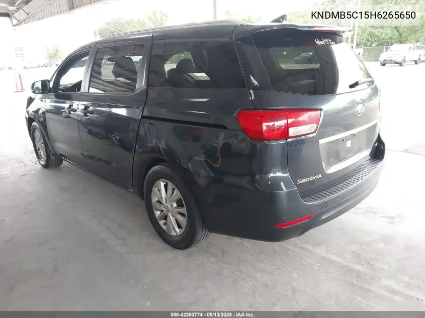 2017 Kia Sedona Lx VIN: KNDMB5C15H6265650 Lot: 42263774