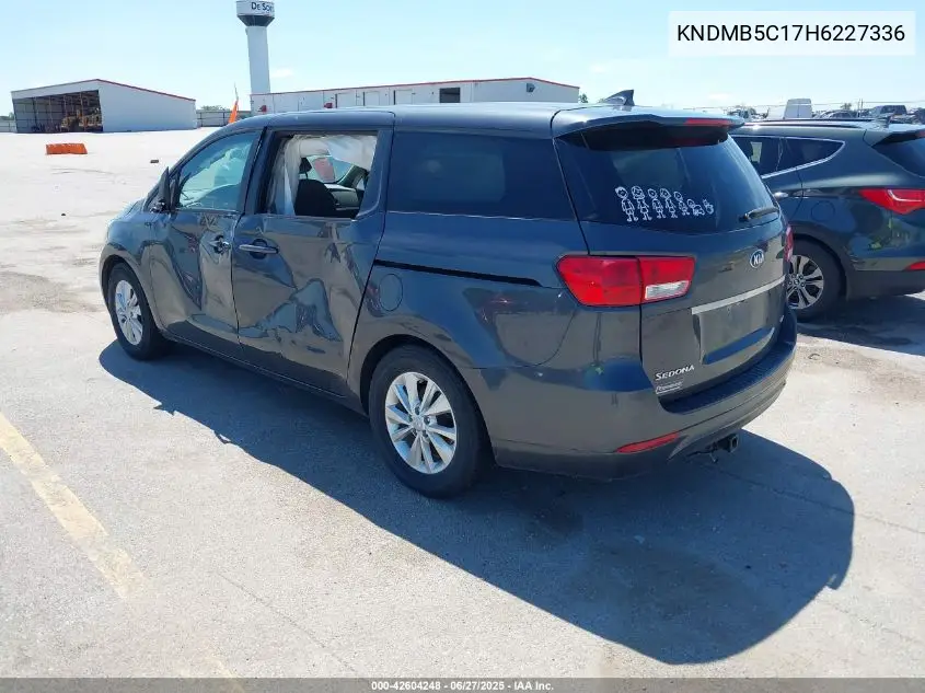 2017 Kia Sedona Lx VIN: KNDMB5C17H6227336 Lot: 42604248