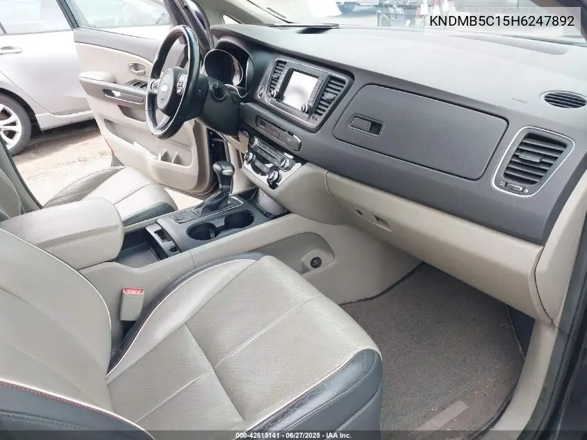 2017 Kia Sedona Lx VIN: KNDMB5C15H6247892 Lot: 42615141