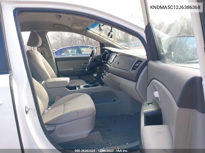 2018 Kia Sedona L VIN: KNDMA5C12J6386368 Lot: 38263325