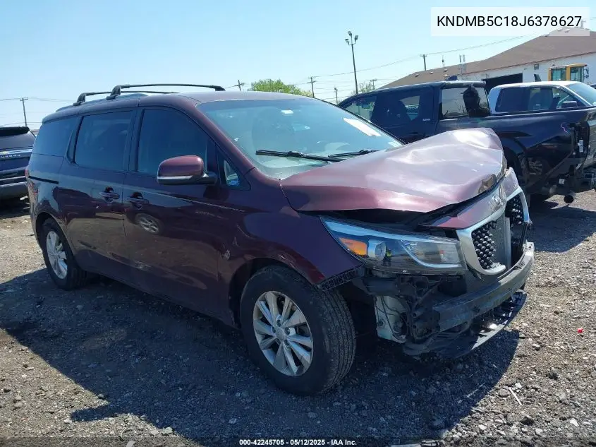 2018 Kia Sedona Lx VIN: KNDMB5C18J6378627 Lot: 42245705