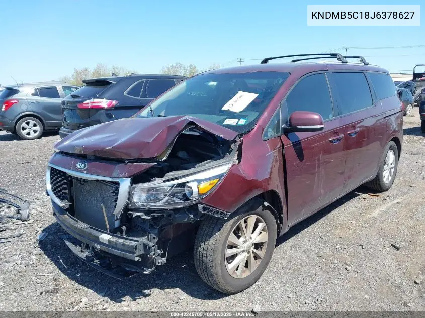2018 Kia Sedona Lx VIN: KNDMB5C18J6378627 Lot: 42245705