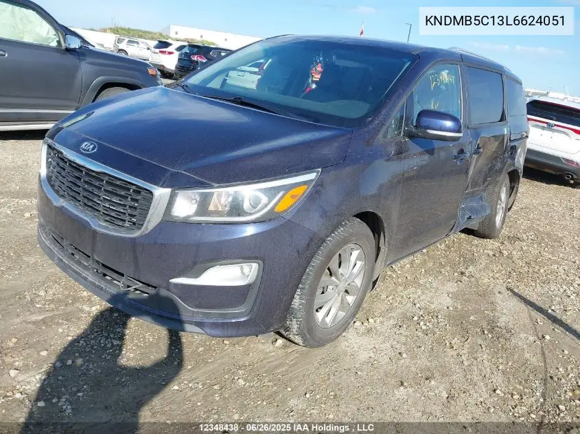 2020 Kia Sedona Lx/Ex VIN: KNDMB5C13L6624051 Lot: 12348438