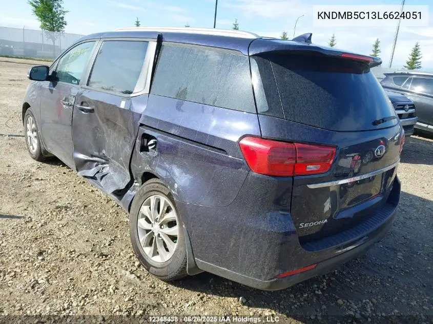 2020 Kia Sedona Lx/Ex VIN: KNDMB5C13L6624051 Lot: 12348438