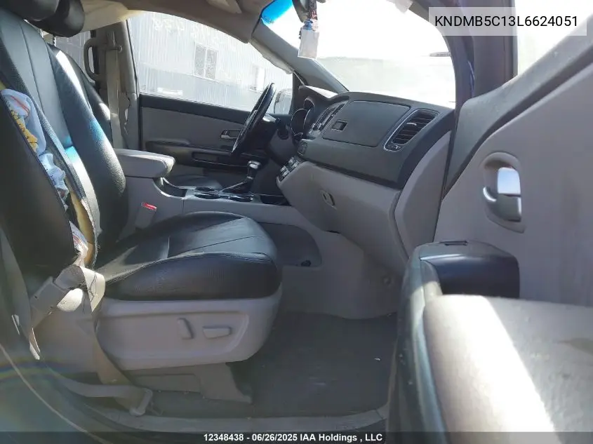 2020 Kia Sedona Lx/Ex VIN: KNDMB5C13L6624051 Lot: 12348438