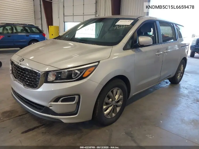 2020 Kia Sedona Lx VIN: KNDMB5C15L6659478 Lot: 42235769