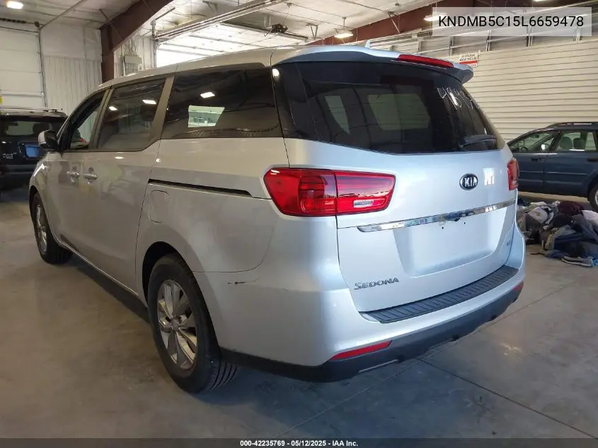 2020 Kia Sedona Lx VIN: KNDMB5C15L6659478 Lot: 42235769