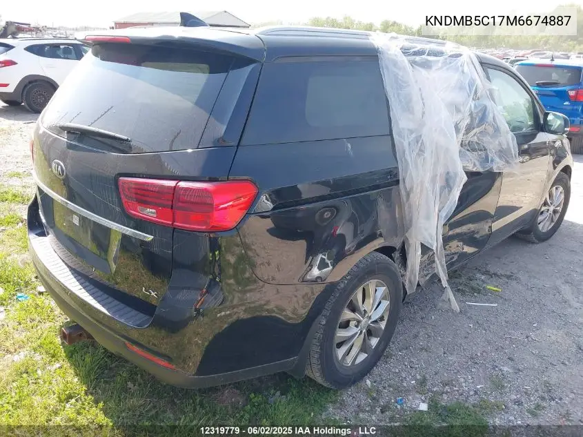 2021 Kia Sedona Lx/Lx+ VIN: KNDMB5C17M6674887 Lot: 12319779