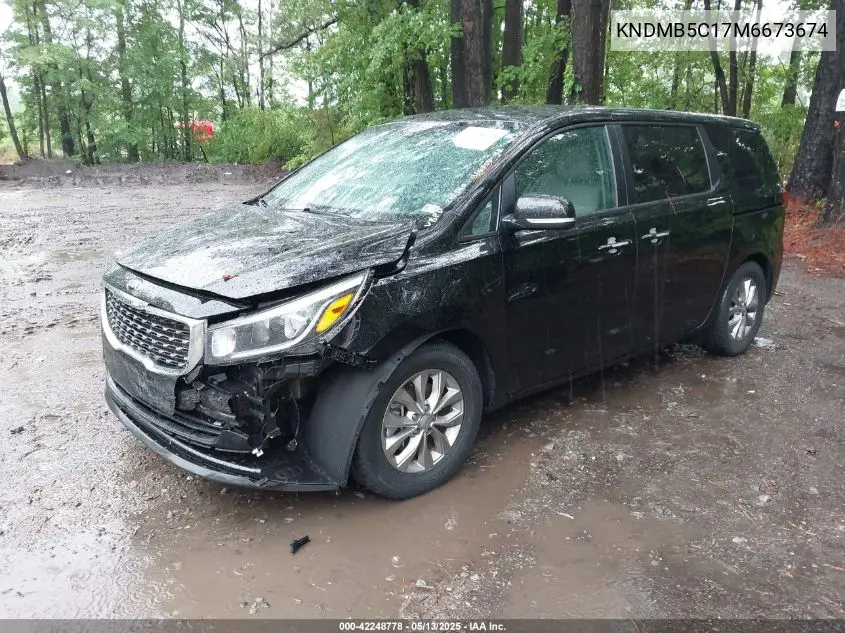 2021 Kia Sedona Lx VIN: KNDMB5C17M6673674 Lot: 42248778