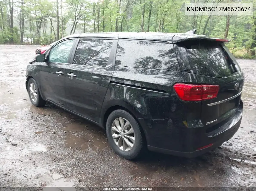 2021 Kia Sedona Lx VIN: KNDMB5C17M6673674 Lot: 42248778