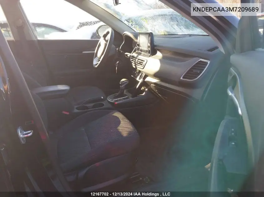 2021 Kia Seltos VIN: KNDEPCAA3M7209689 Lot: 12167702