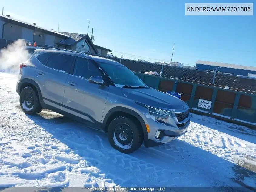 2021 Kia Seltos Ex/Ex Premium VIN: KNDERCAA8M7201386 Lot: 12270353