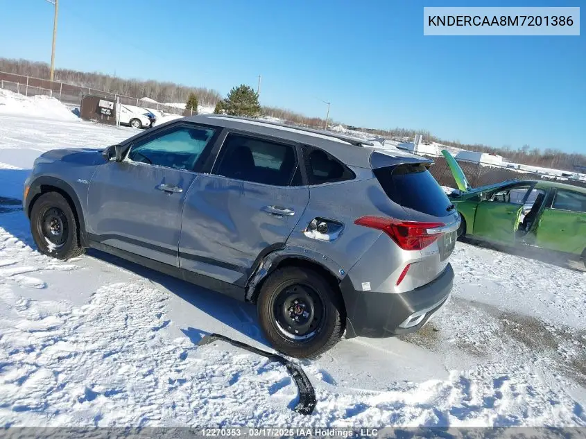 2021 Kia Seltos Ex/Ex Premium VIN: KNDERCAA8M7201386 Lot: 12270353