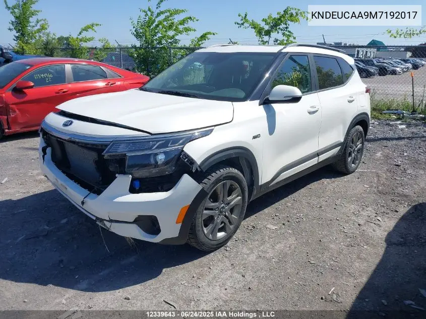2021 Kia Seltos S VIN: KNDEUCAA9M7192017 Lot: 12339643