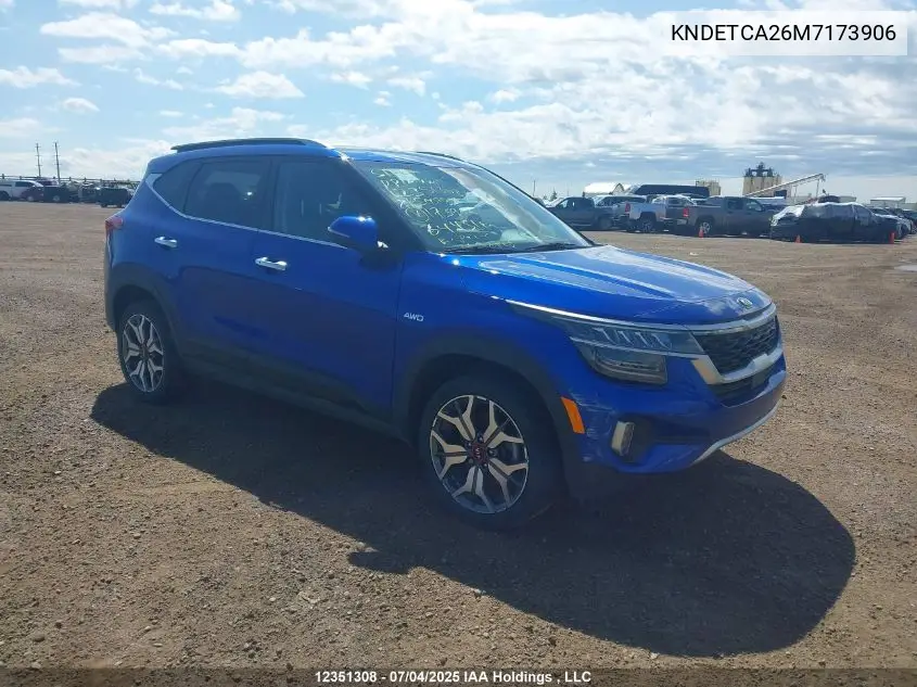 2021 Kia Seltos Sx Turbo VIN: KNDETCA26M7173906 Lot: 12351308