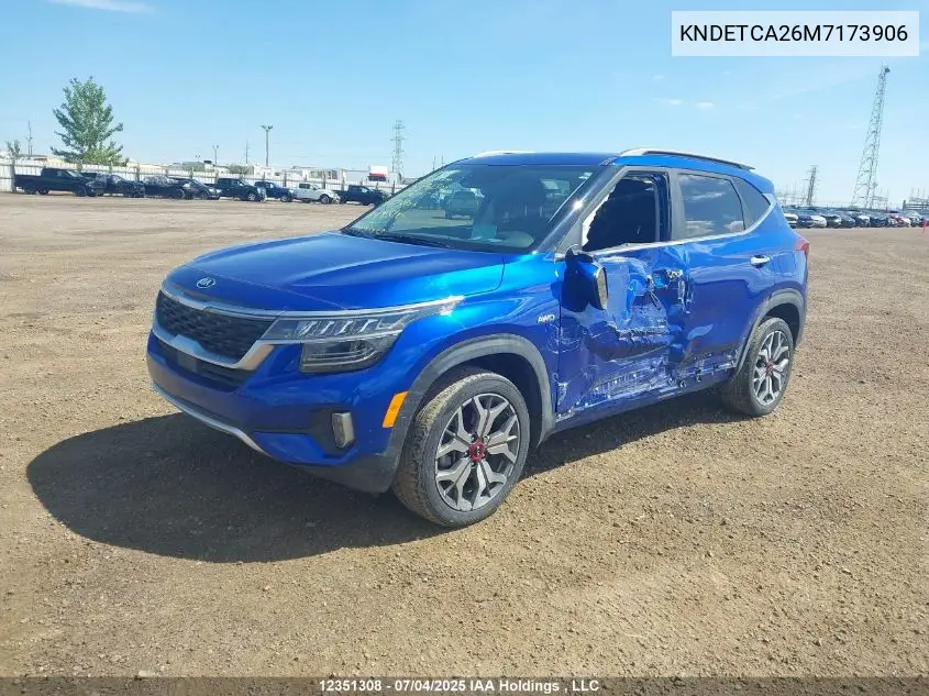 2021 Kia Seltos Sx Turbo VIN: KNDETCA26M7173906 Lot: 12351308